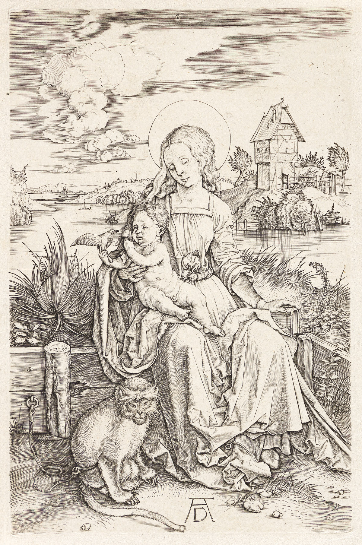 ALBRECHT DÜRER The Virgin and Child with the Monkey.